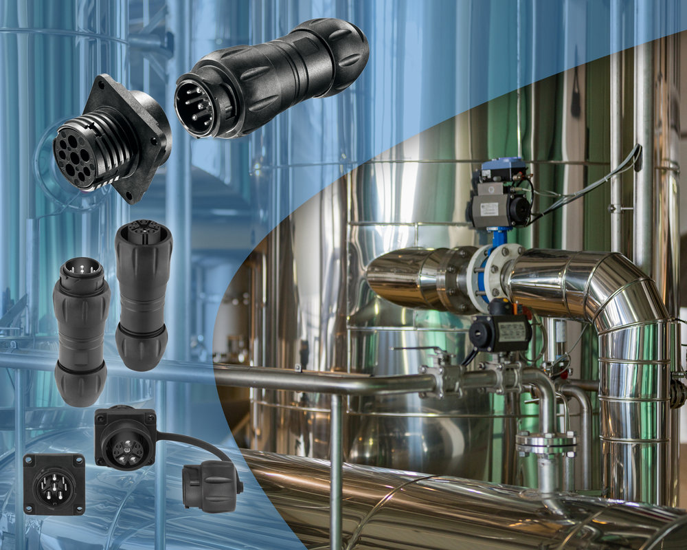 Harsh Environment High Power Connector from Foremost has optional hinged cover for maximum protection